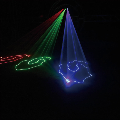 Three-eye pattern laser light