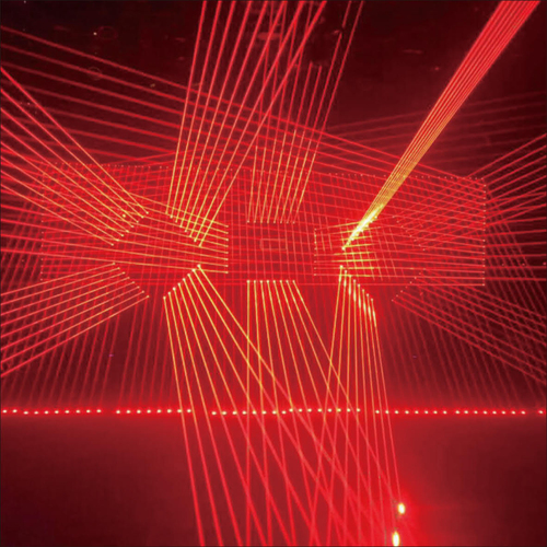 Eight-head rotary laser + LED beam auxiliary light